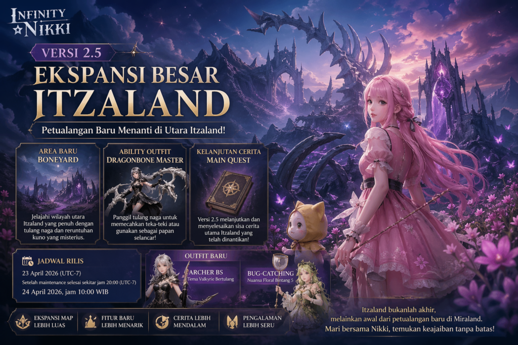 Infinity Nikki Versi 2.5 Hadirkan Ekspansi Besar Itzaland