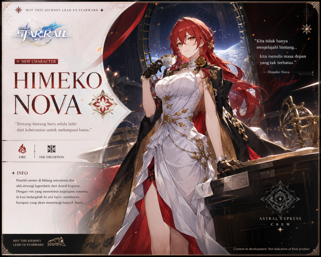 Drip Marketing Himeko Nova Honkai Star Rail Resmi Diumumkan